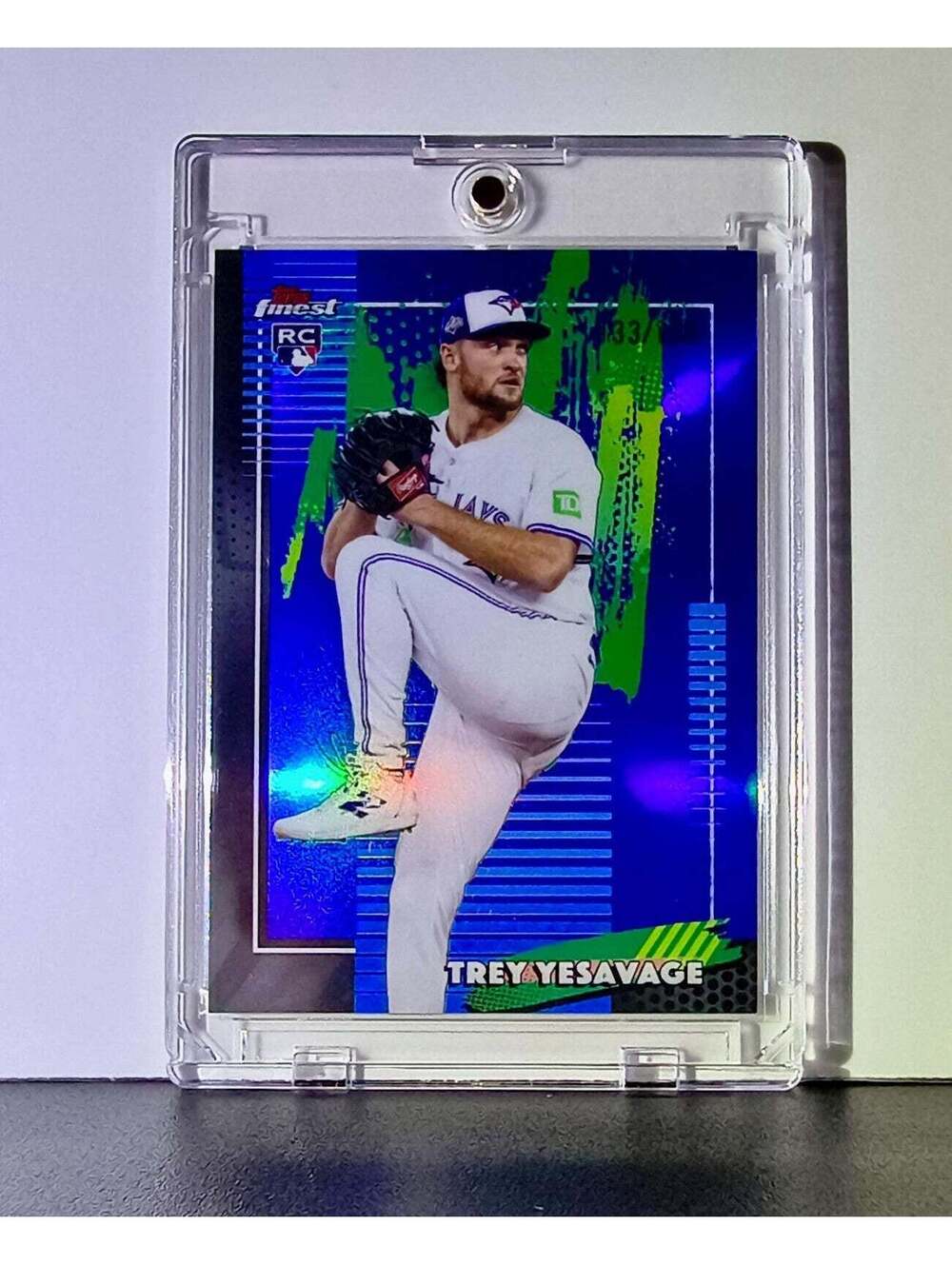 Trey Yesavage Rookie 2026 MLB Topps Finest #96 Refractor 133/150 Card Blue Jays